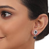 Silver Plated Valentine Blue Necklace Set