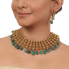 Gold Plated Valentine Zircon Necklace Set