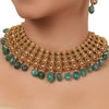 Gold Plated Valentine Zircon Necklace Set