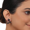Silver Plated Valentine Zircon Blue  Necklace Set