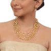 Gold Plated Valentine Citrine Necklace Set