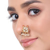 Gold Plated Coral Nosepin