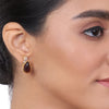 Gold Plated Kundala Tourmaline Earring