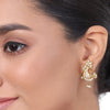 Gold Plated Kundala Peacock Earring