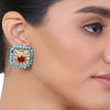 Gold Plated Kundala Kundan Earring