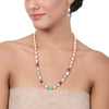 Gold Plated Tarana Pink Pearl String