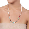 Gold Plated Tarana Pink Pearl String