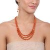 Gold Plated Tarana Carnelian String