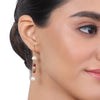 Gold Plated Tarana Ruby Onyx Moti Ball String