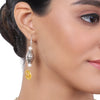 Silver Plated Tarana Yellow Quartz String