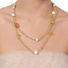 Silver Plated Tarana Yellow Quartz String