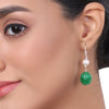 Gold Plated Baisakh Green Onyx Necklace Set
