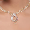 Gold Plated Baisakh Zircon Necklace Set