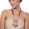 Gold Plated Baisakh Kundan Tourmaline Necklace Set