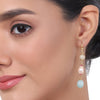 Gold Plated Baisakh Zircon Pink Pearl Necklace Set