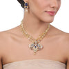Gold Plated Baisakh Peacock Necklace Set