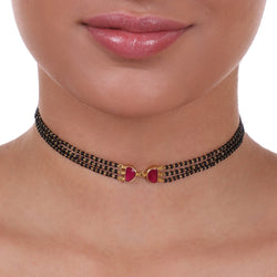 Gold Plated Mangalya Kundan Choker