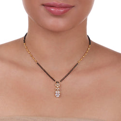 Gold Plated Mangalya Zircon  Mangalsutra
