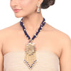 Gold Plated Manihaar Ganesha Zircon ball Necklace Set