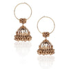 TEMPLE CARVED JHUMKI EARRINGS