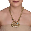 GOLD PLATED CHAITRA MULTICOLOR PENDANT NECKLACE