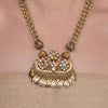 GOLD PLATED CHAITRA MULTICOLOR PENDANT NECKLACE