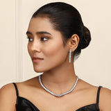 Aysha Solitaire Necklace Set