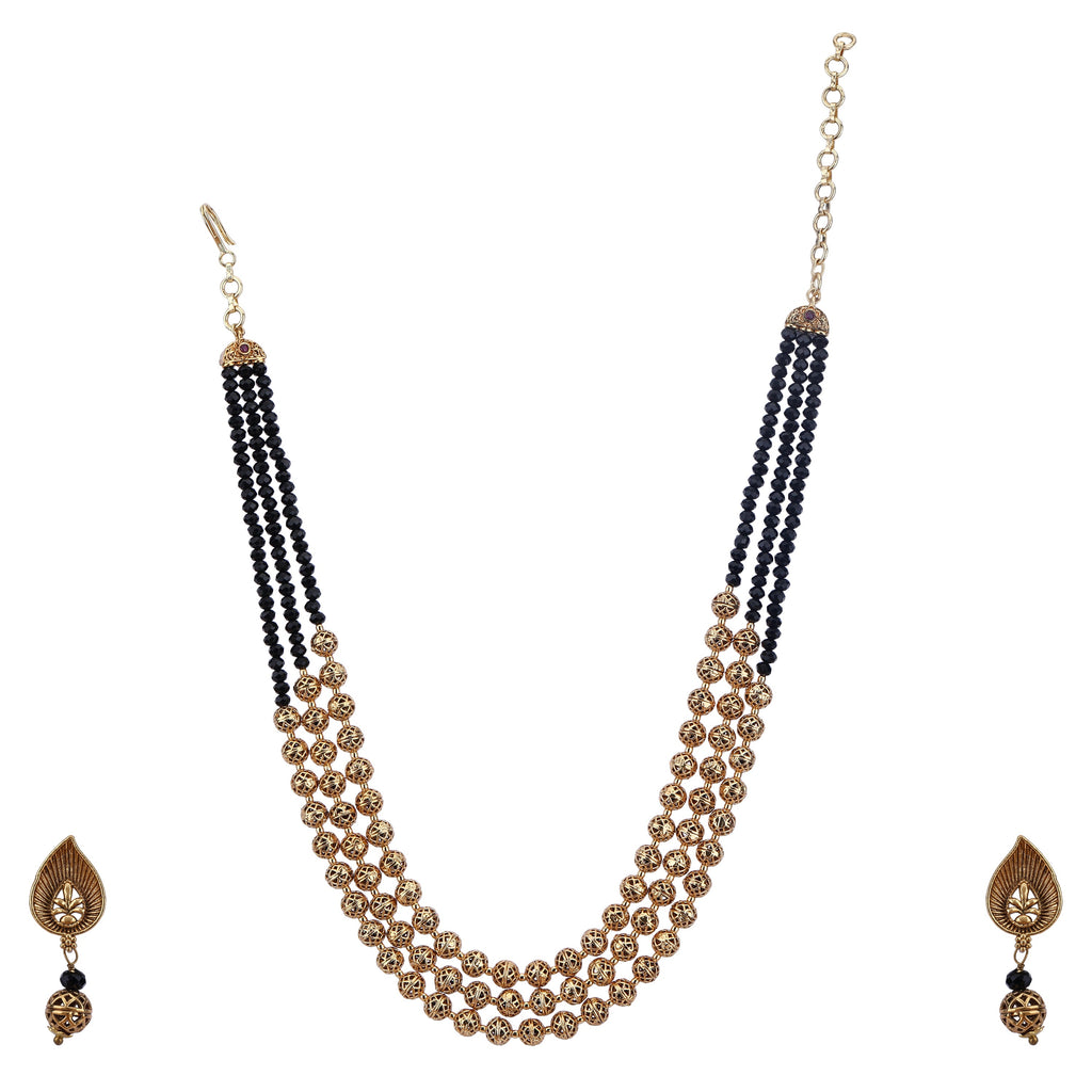 Swarnam - Gold Strings Anupama Necklace Set