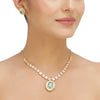 Chandani Squar Zircon Necklace Set