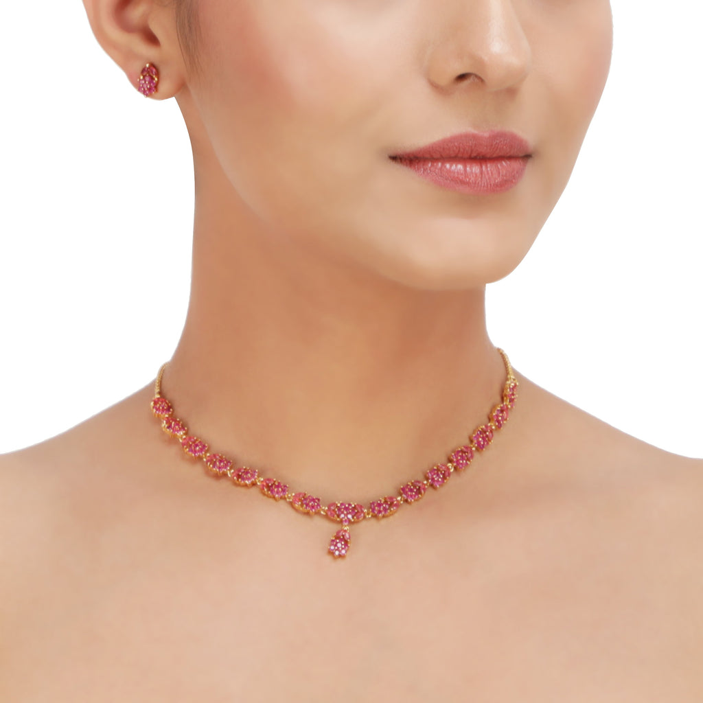 Chandani Livia Zircon Necklace Set