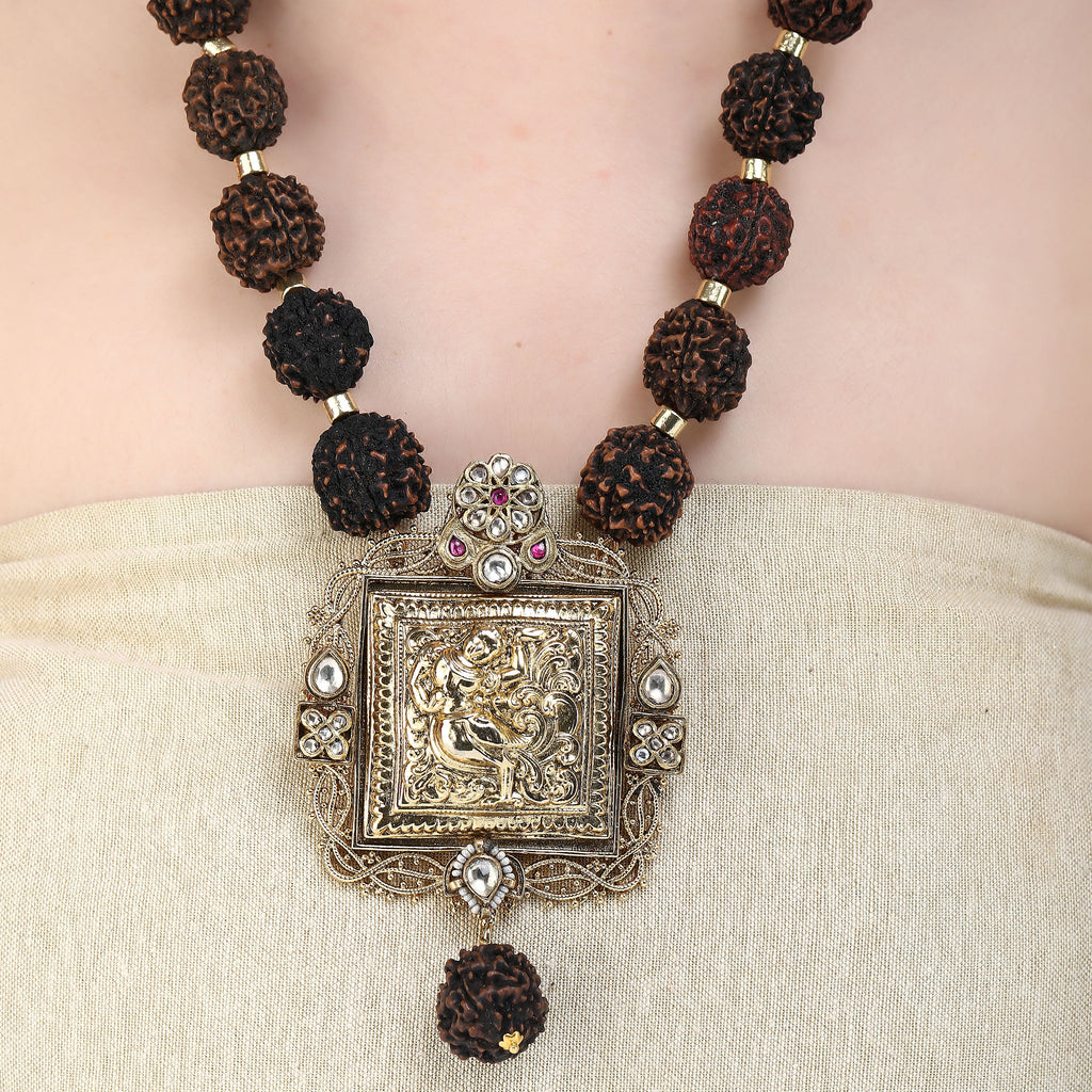 Nayaab Yamini Zircon Pendant Necklace