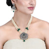 Megha Collection Nakshi Zircon Pendant Set