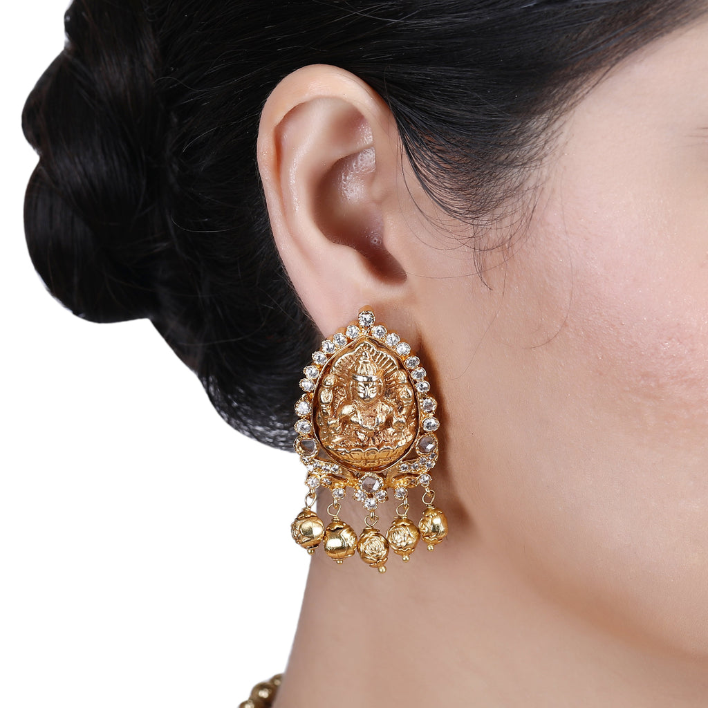 Megha Collection Adharva Zircon Necklace Set