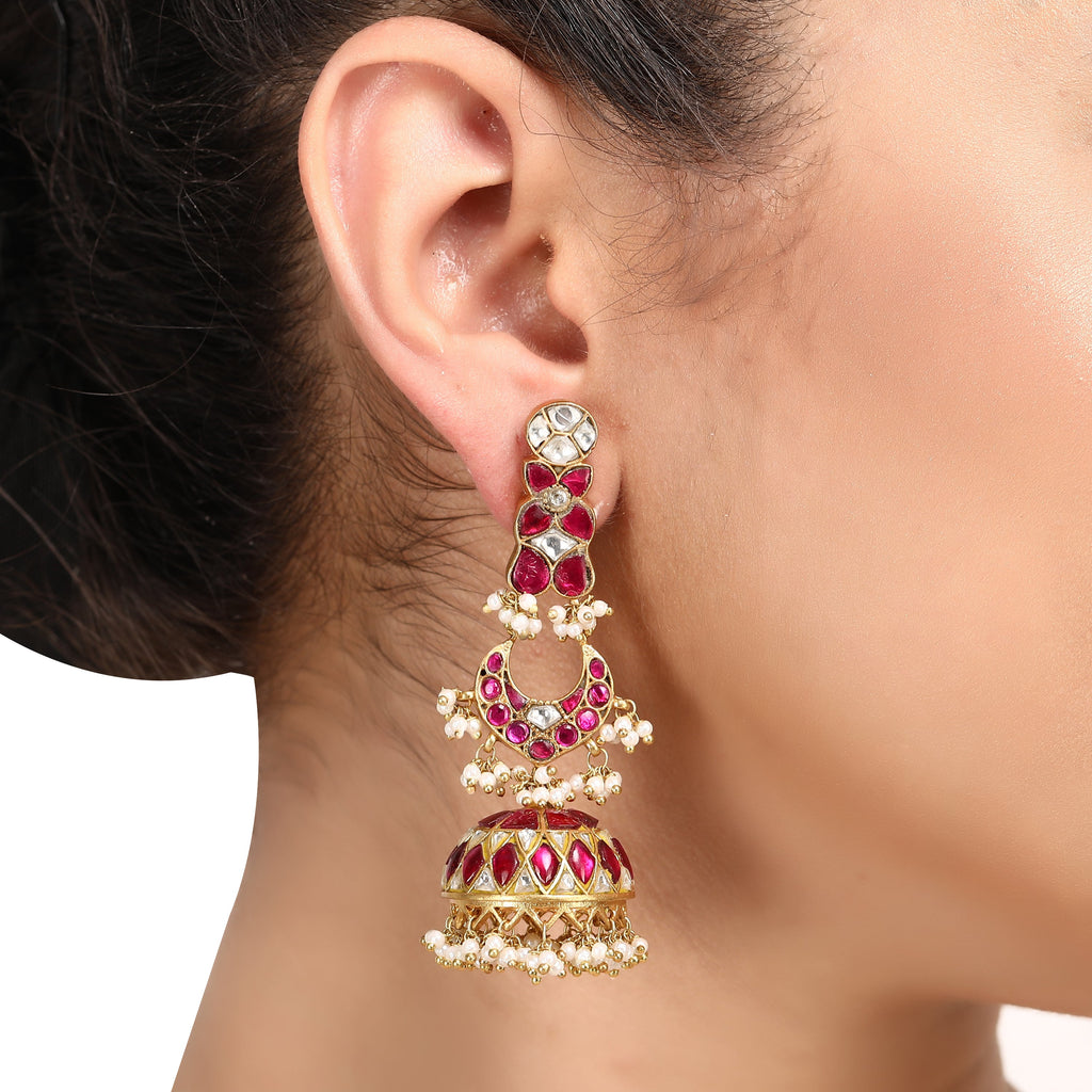 Bazaar Mavya Kundan Earring
