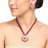 Advika Sahara Zircon Pendant Set