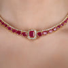 Meena Zircon Necklace Set