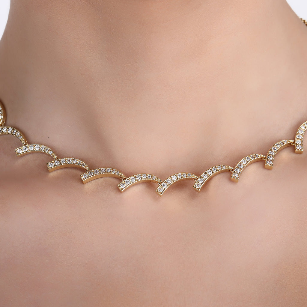 Beena Zircon Necklace Set