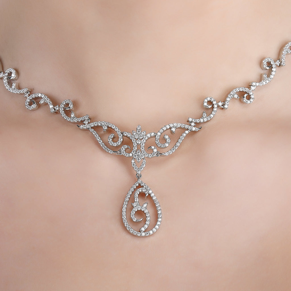 Kimaya Zircon Necklace Set