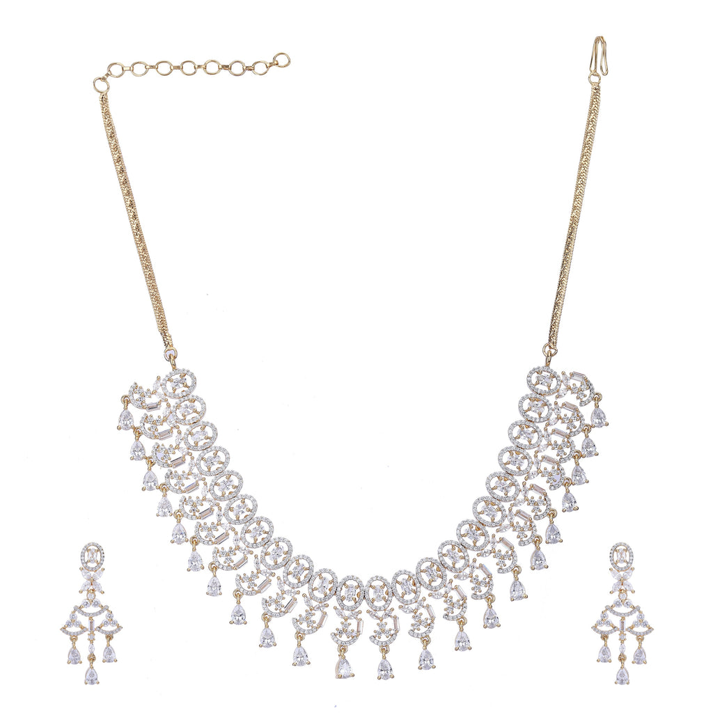 Samyukta Zircon Necklace Set