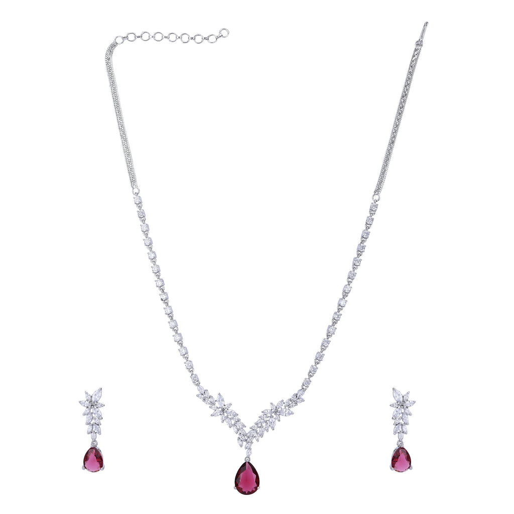 Anishka Zircon Necklace Set