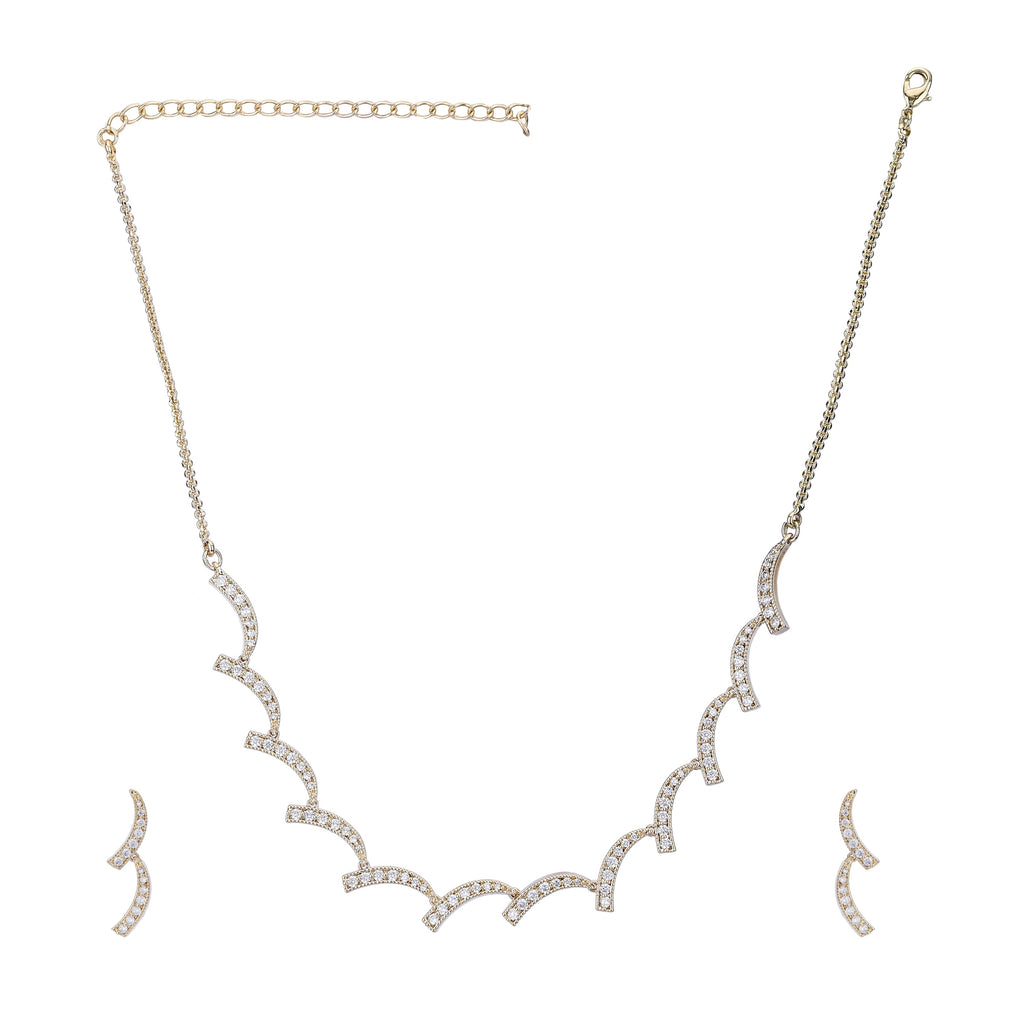Beena Zircon Necklace Set