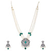 Megha Collection Nakshi Zircon Pendant Set