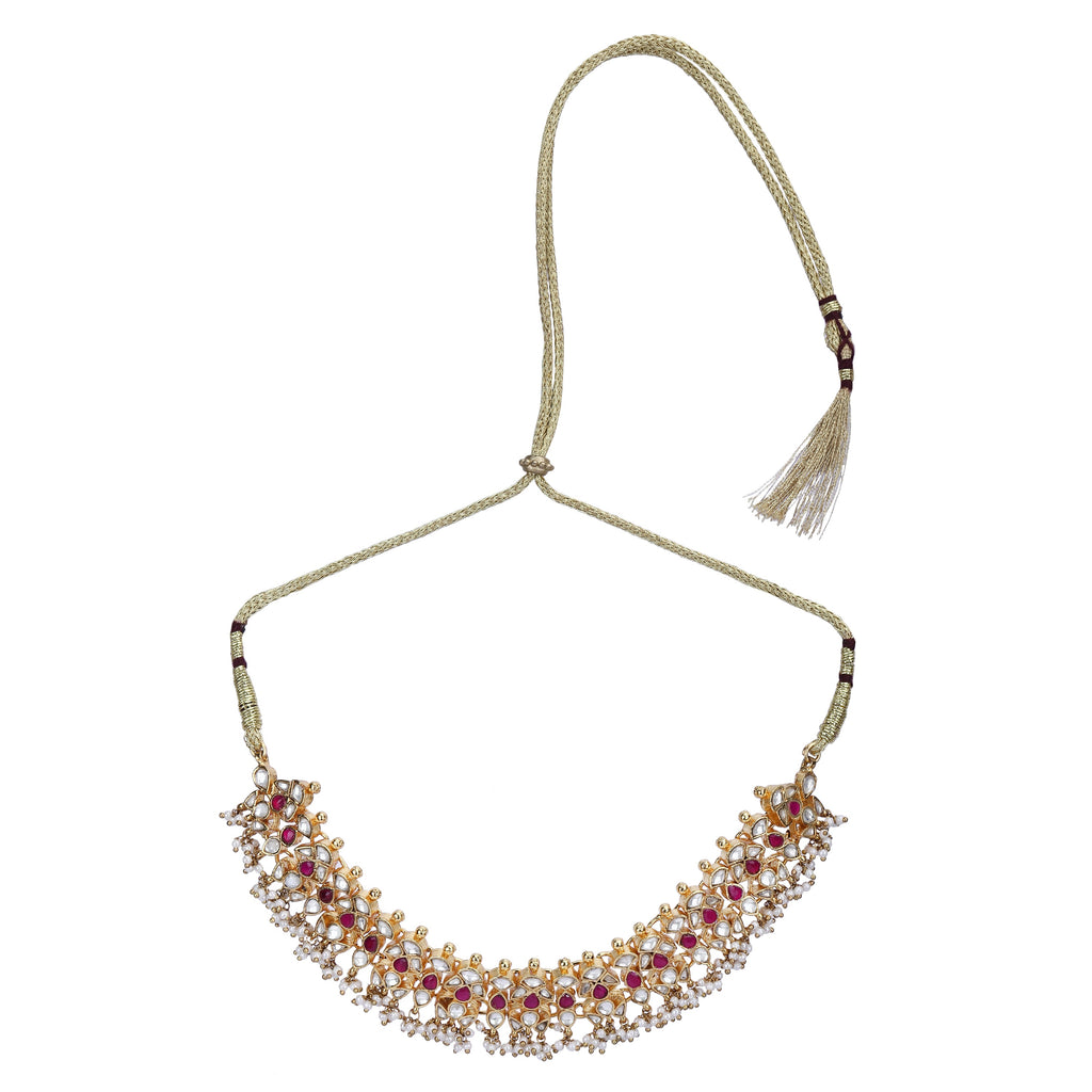 Megha Collection Ritwik Zircon Necklace Set