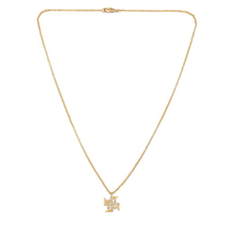 Akshar SWASTIK ZIRCON PENDANT