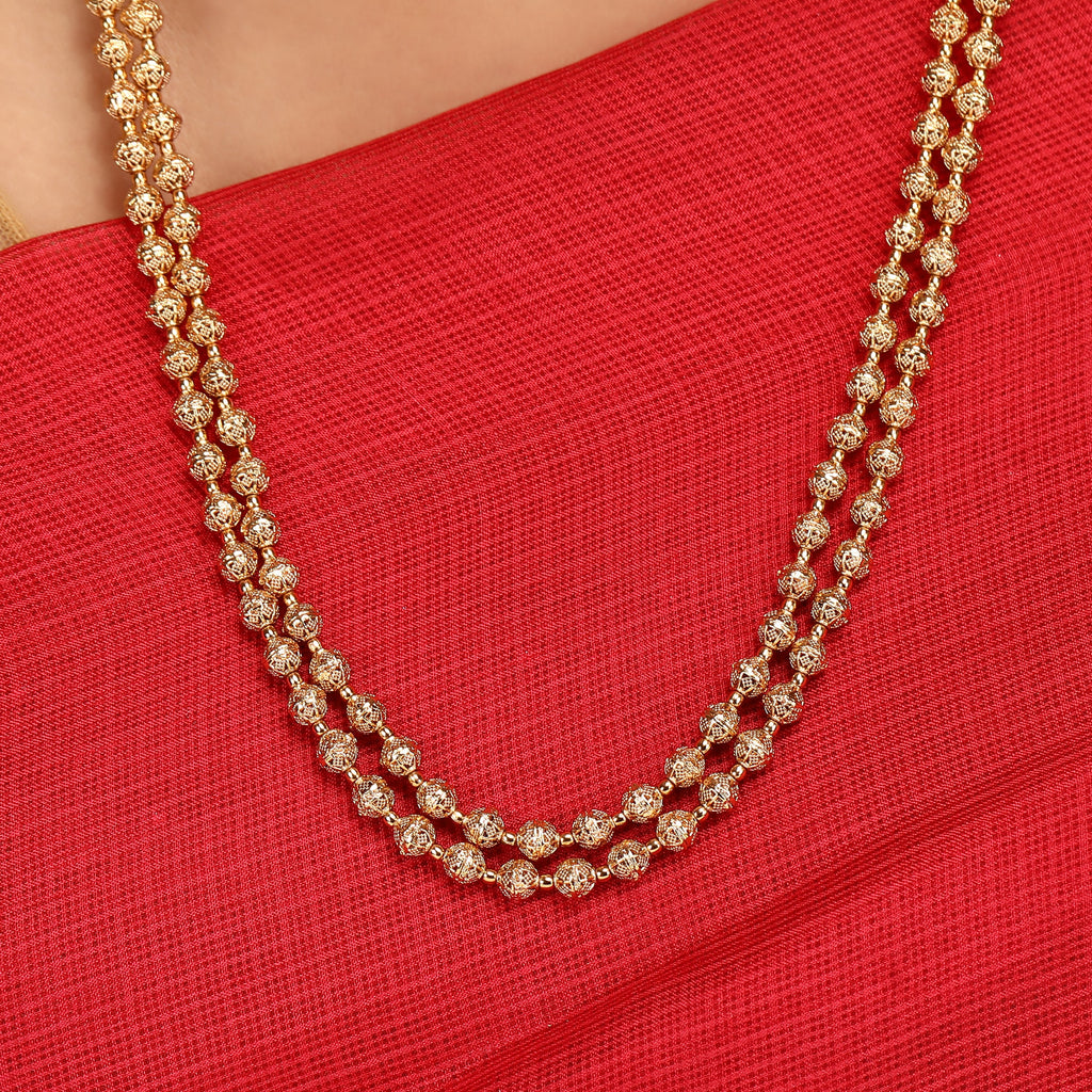 Swarnam - Gold Strings Dharmini Necklace Set