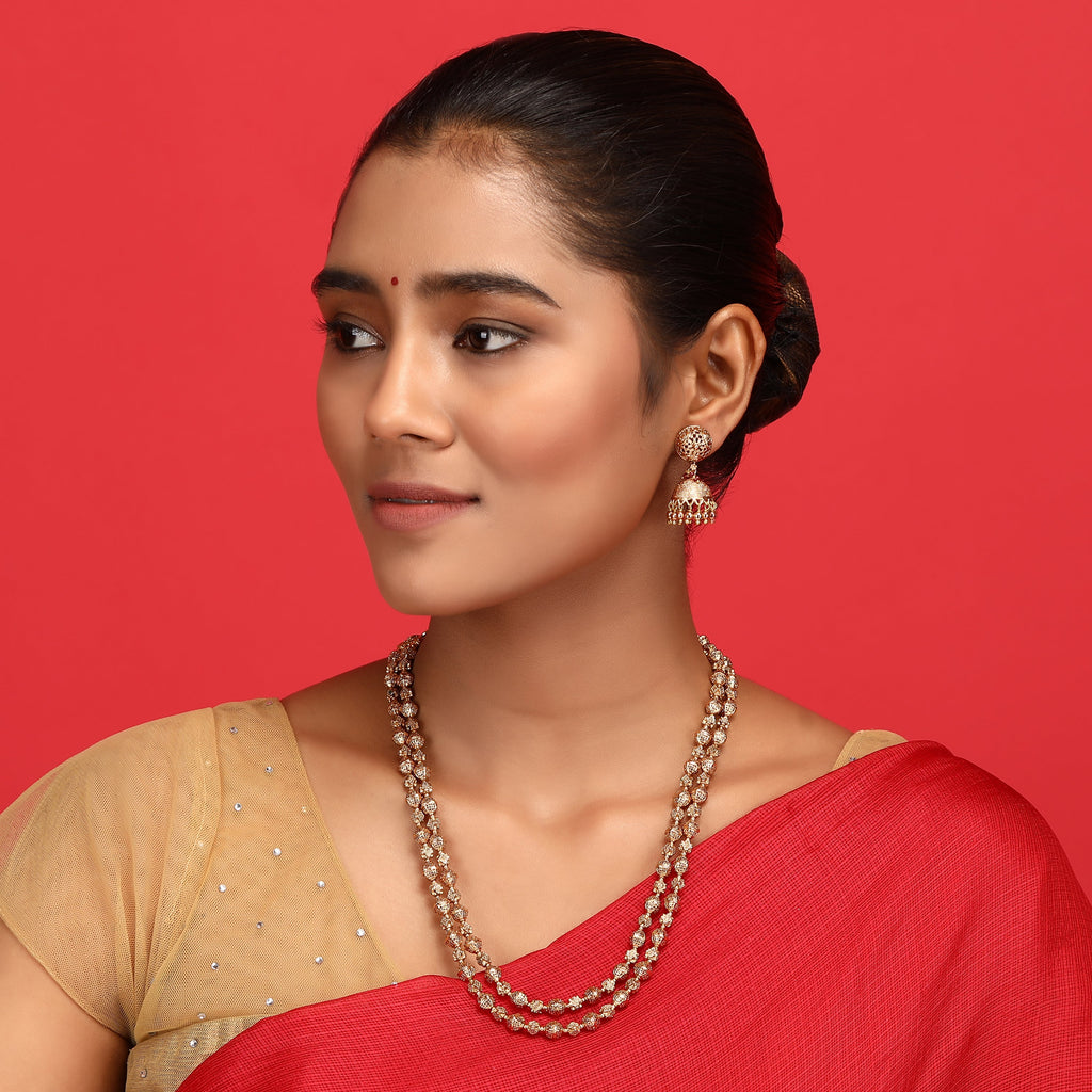 Swarnam - Gold Strings Nithya Menon Necklace Set