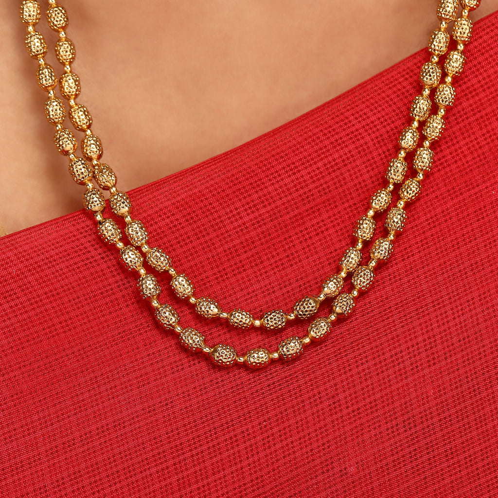Swarnam - Gold Strings Trisha Necklace Set