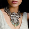 Silver Kundan Fluorite Necklace