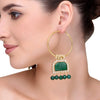 Green Onyx Carved Hoop