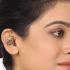 Gold & Silver Plated Mishran Bugadi Jhumki Earrings